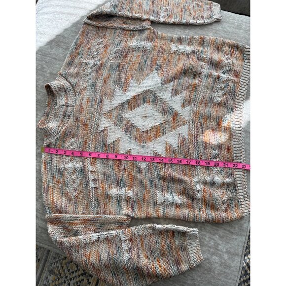 VTG David Brett Sweater Boho Aztec Southwest Knit Crewneck Made In USA Fall - Picture 6 of 6